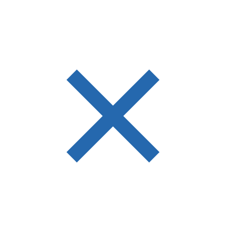 Blue X Icon